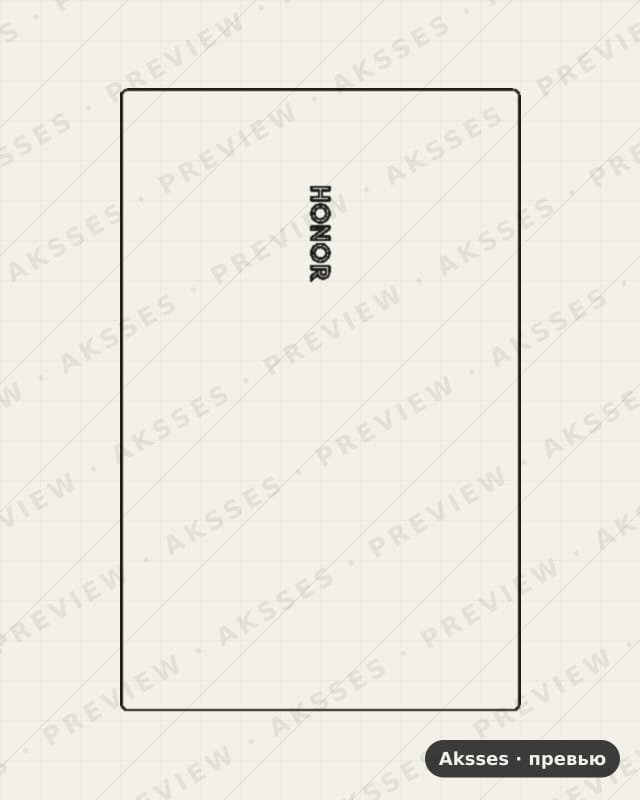 Лекало для Honor MagicBook X15, Back, Logo