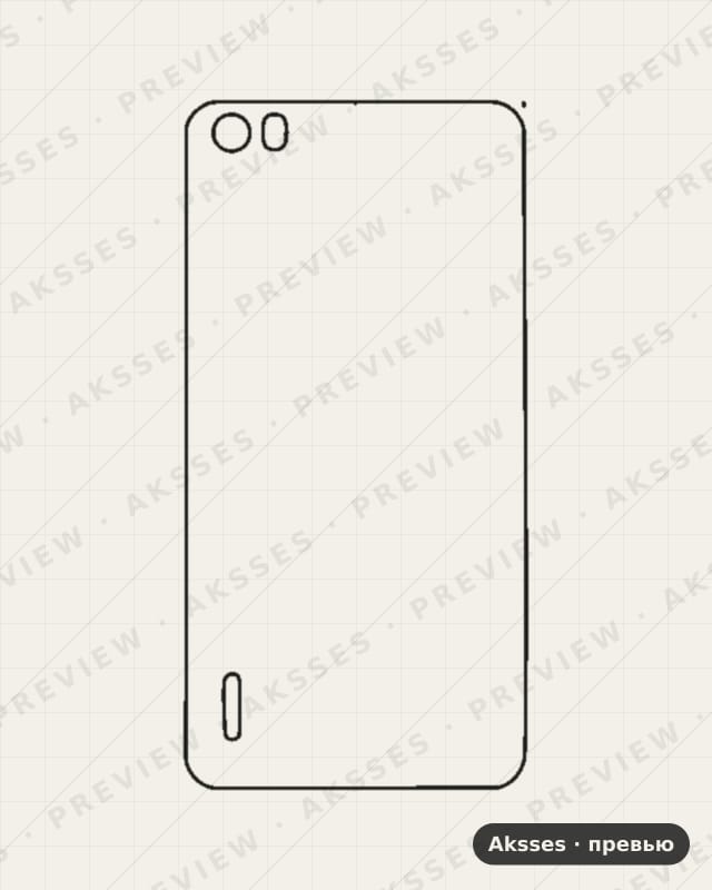 Лекало для Honor 6, Back