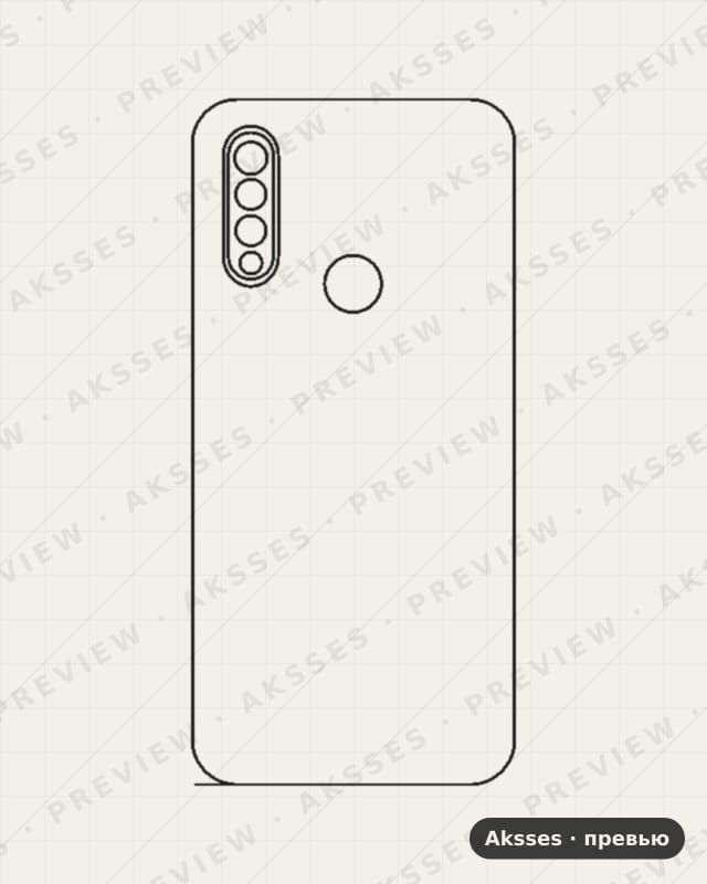 Лекало для Oukitel C17 pro, Back