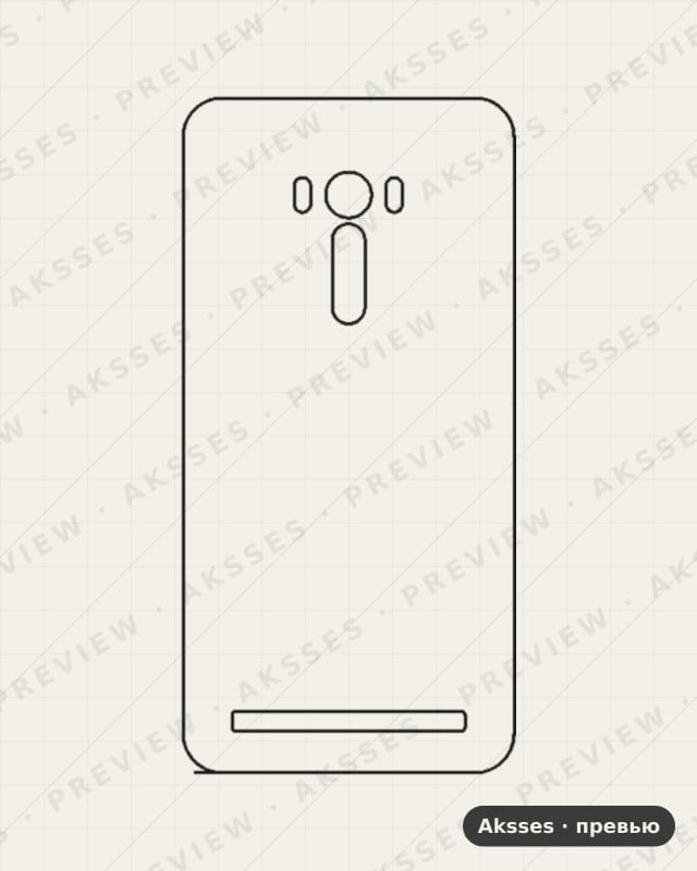 Лекало для Asus Zenfone Selfie, Back