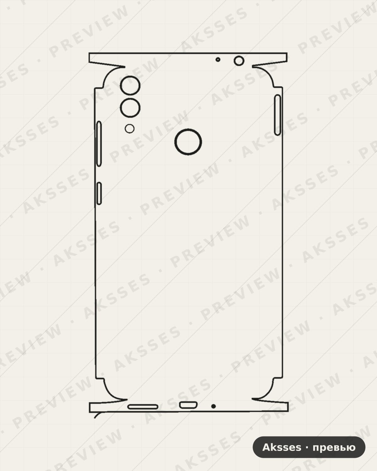 Лекало 8, 8A, 8C, 8S, 8X,80 8C для Honor 8C, All Inclusive
