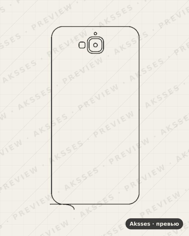 Лекало для Honor 4C Pro, Back
