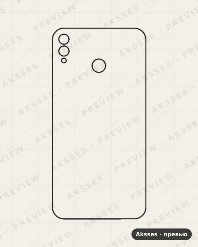 Лекало для Honor 8X Max, Back