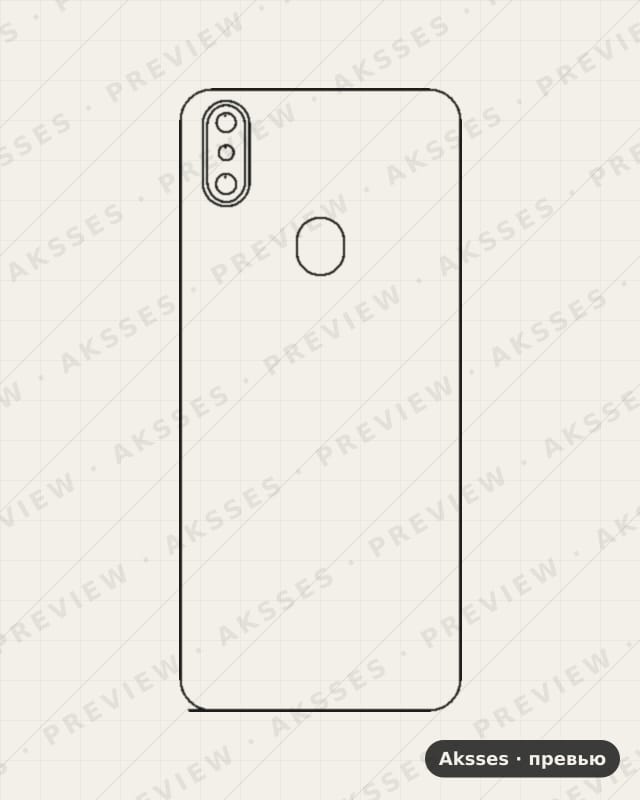 Лекало для Oukitel C15 Pro, Back