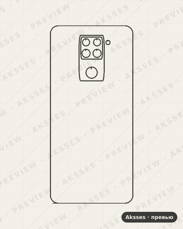 Лекало для - SERIES Note 9 (Global), Back Cover