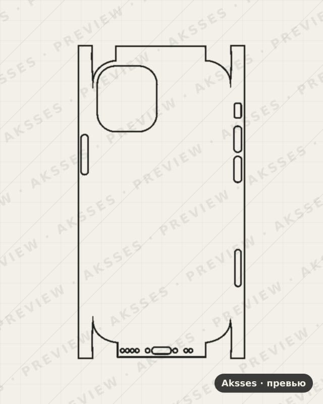 Лекало iPhone 12 Mini V2 3.0 для iPhone 12 Mini, All Inclusive