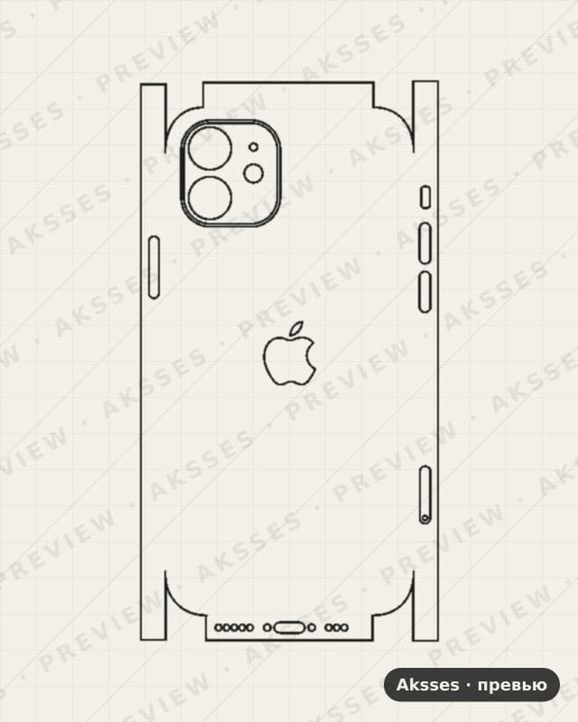 Лекало iPhone 12 3.0 для iPhone 12, All Inclusive, Logo