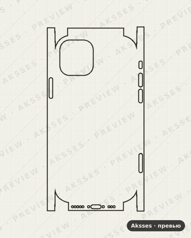 Лекало iPhone 12 V2 3.0 для iPhone 12, All Inclusive