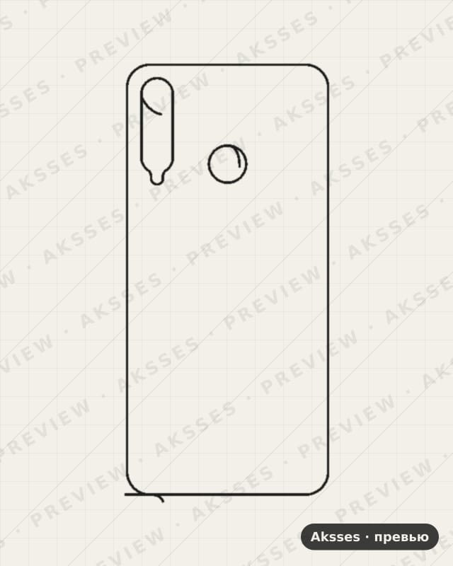 Лекало для Honor 20E, Back