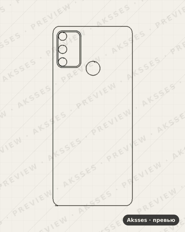 Лекало для Honor Play 9A, Back