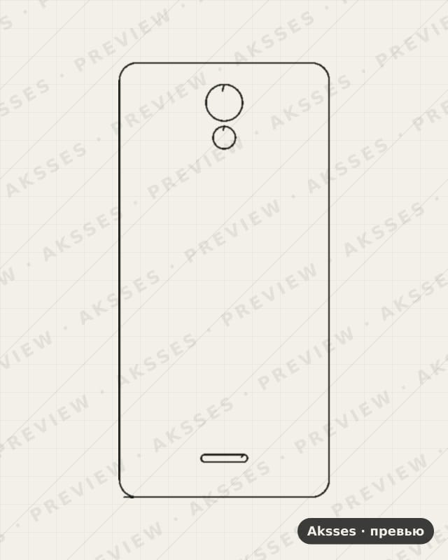 Лекало для Highscreen Easy S, Back