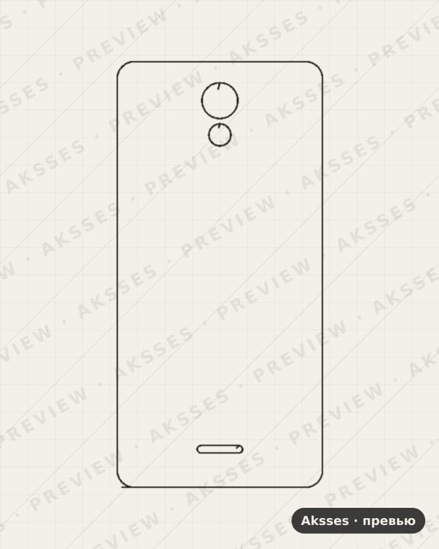 Лекало для Highscreen Easy S Pro, Back