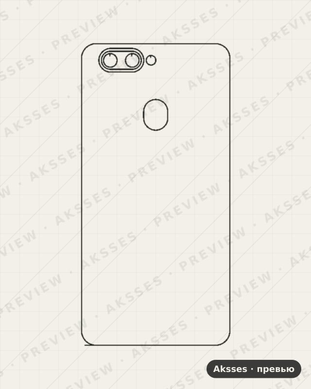 Лекало для Bluboo D6, Back