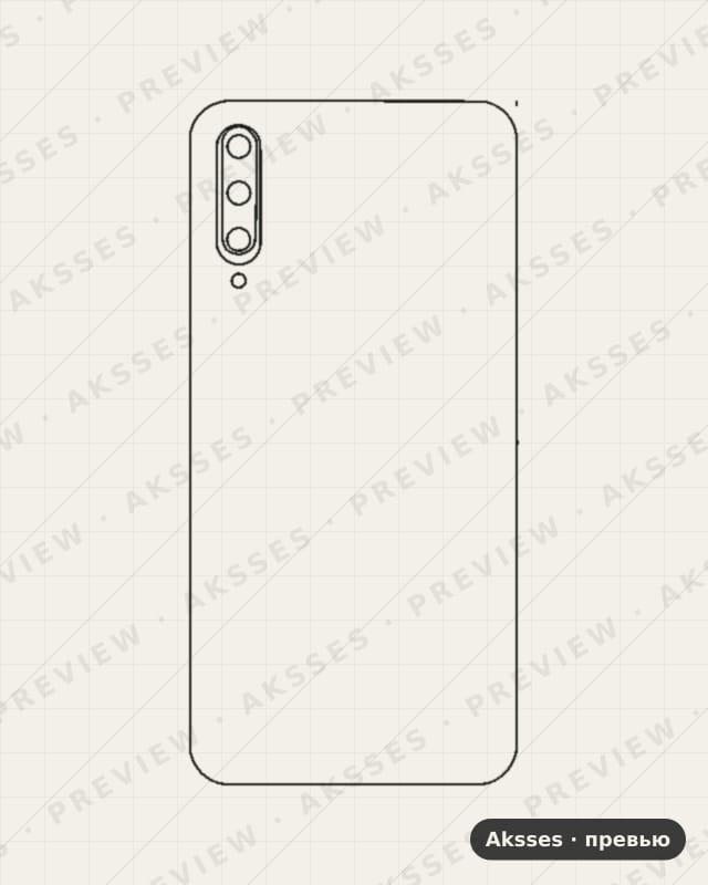 Лекало для Honor 9X Pro, Back