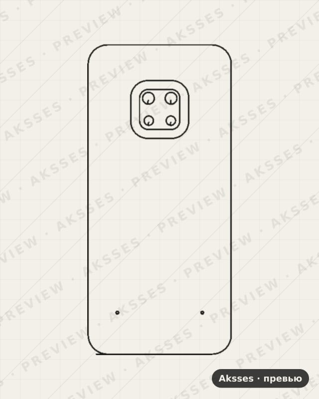 Лекало для Nokia XR20, Back