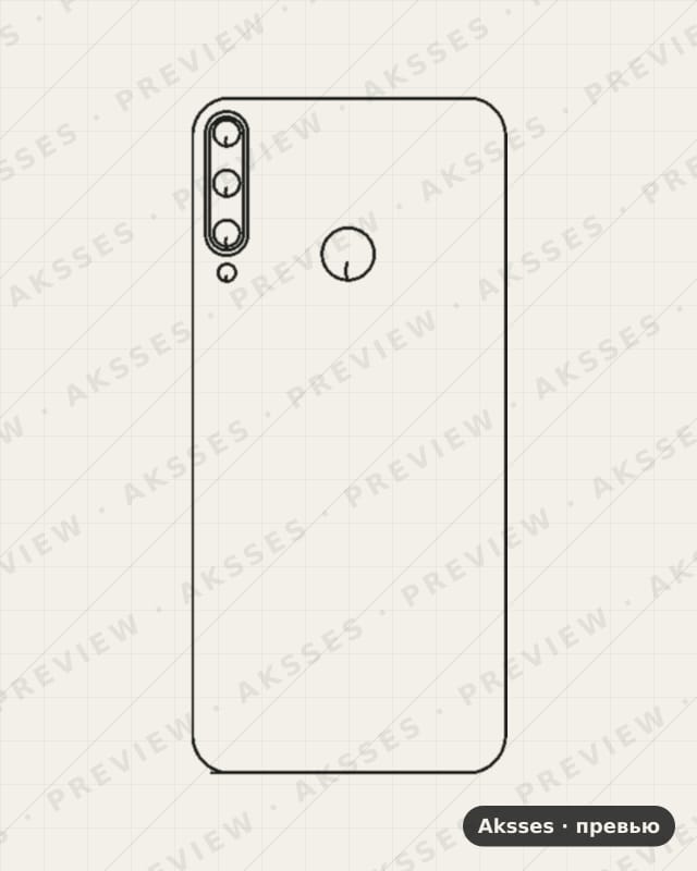 Лекало для Honor 9C, Back Cover