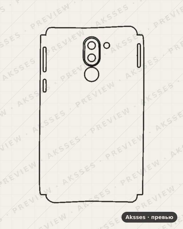 Лекало для Honor Play 6X, Half Cover
