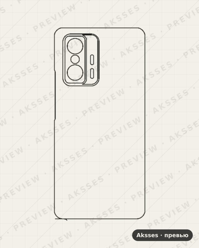 Лекало для Xiaomi Mi 11T Pro, Back