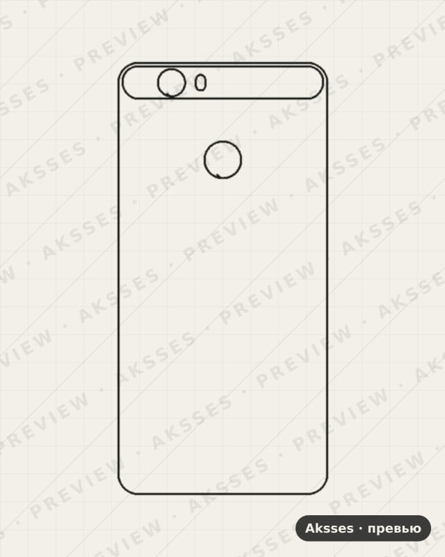 Лекало для Huawei Nova, Back