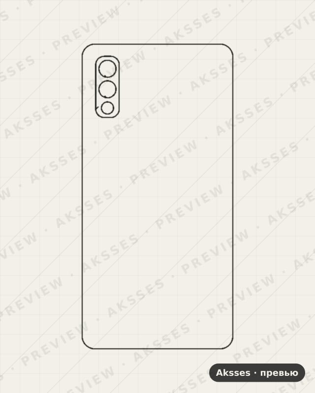 Лекало для Sony Xperia ACE II SO-41B, Back
