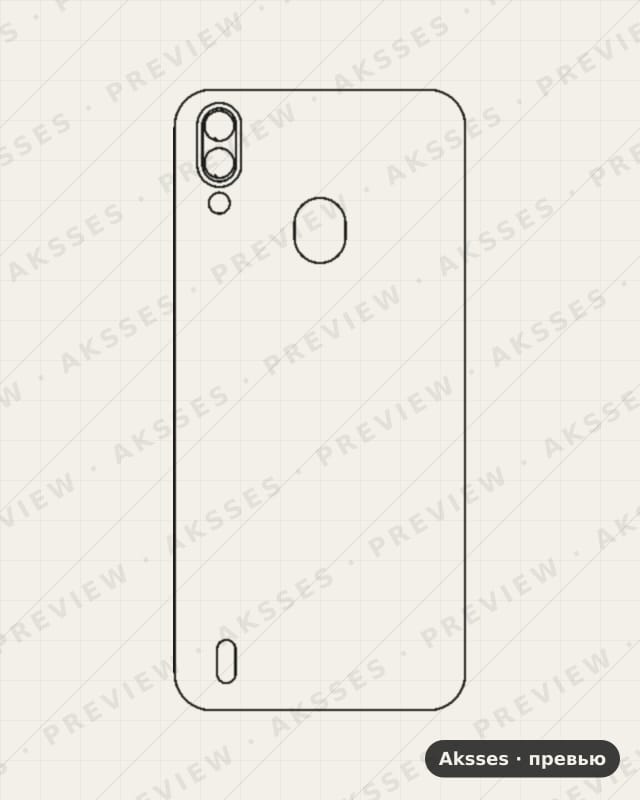 Лекало для Reeder P13 Blue Plus, Back