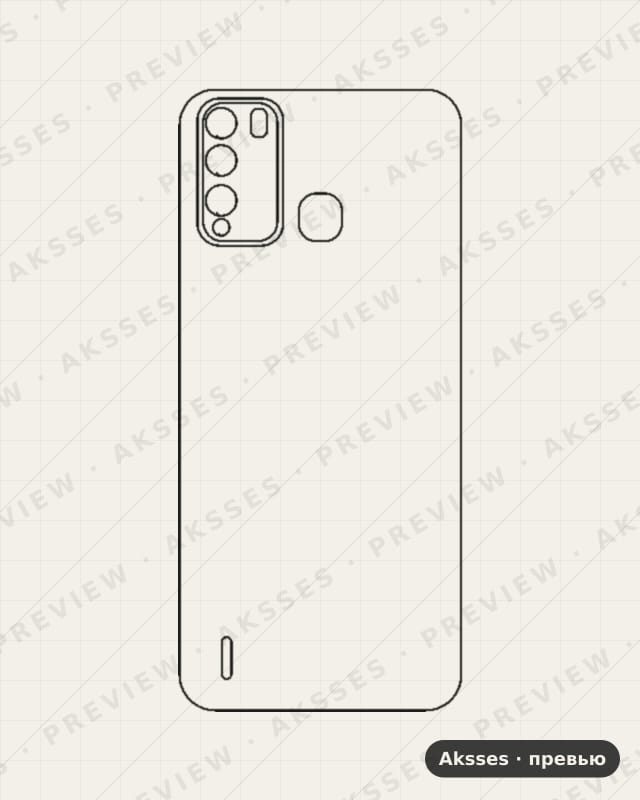 Лекало для Itel Vision 1 Pro, Back