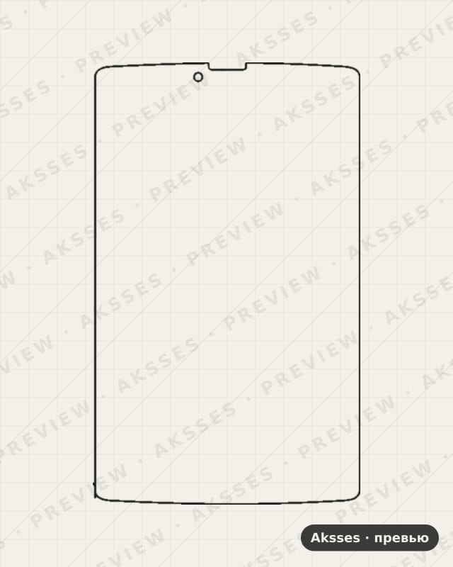 Лекало для BQ 7038G Light plus, Front Full, Matte