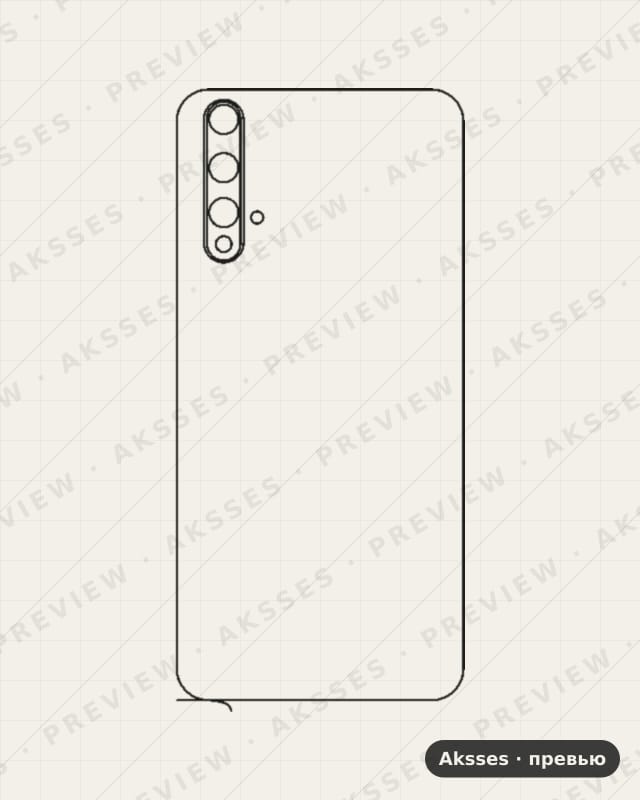 Лекало для Honor 20, Back