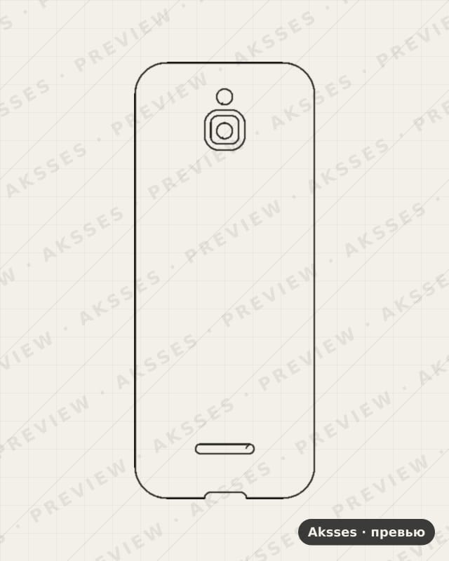 Лекало для Nokia 8000 4G, Back