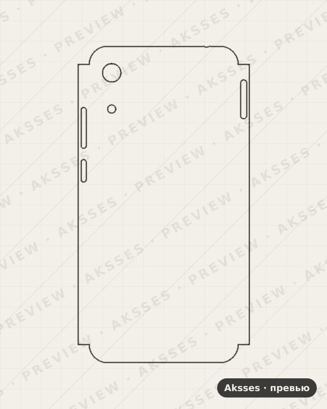 Лекало для Honor Play 8A, Half Cover
