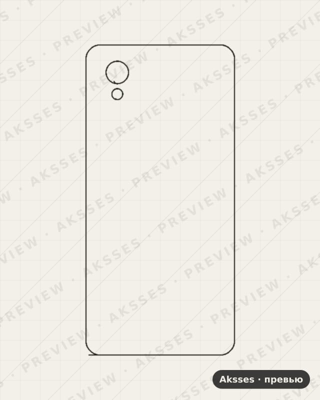 Лекало для ZTE Blade A3 (2019), Back