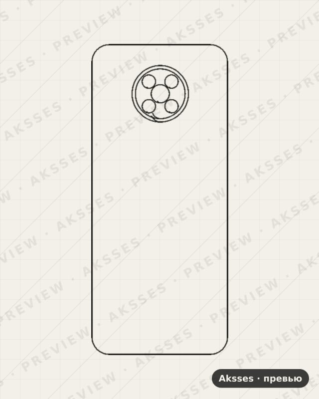 Лекало для Nokia G50, Back
