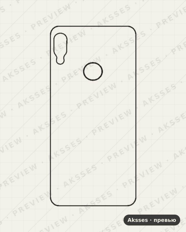 Лекало 8, 8A, 8C, 8S, 8X,80 8A для Honor 8A, Back, Global