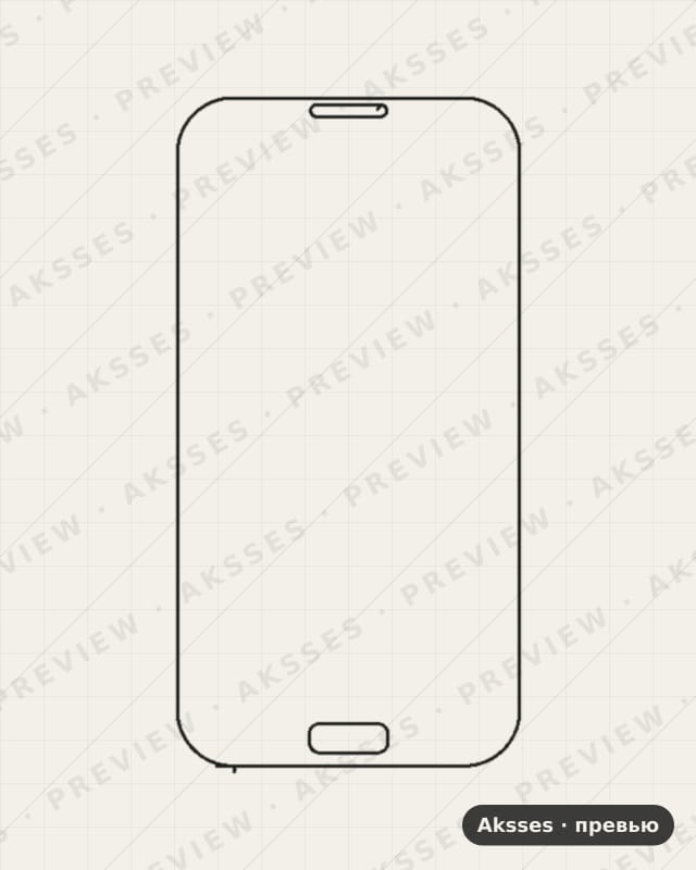 Лекало для Samsung Galaxy Note 2, Front Shell