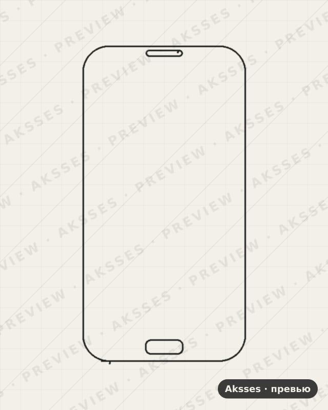 Лекало для Samsung Galaxy Note 2, Front Full
