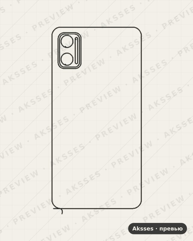 Лекало для Itel A17, Back