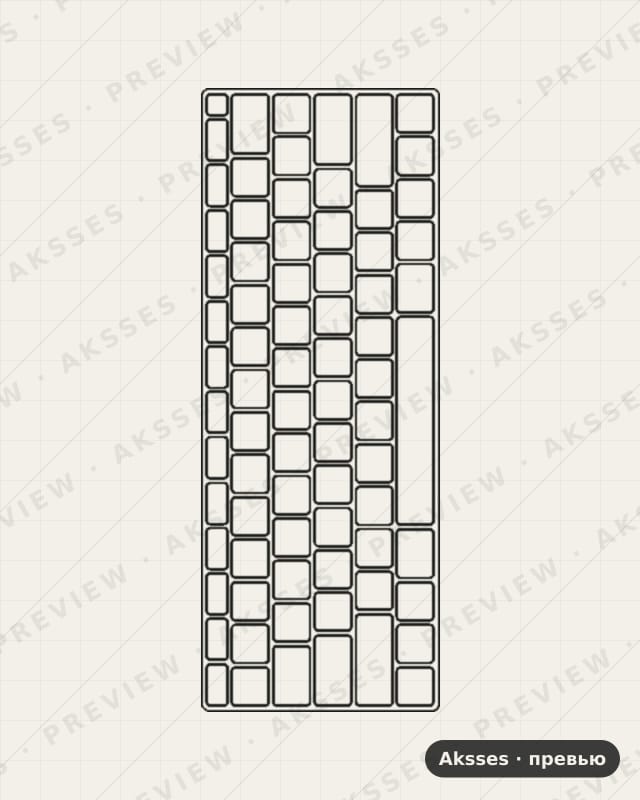 Лекало для MacBook Air 13 (2020), Keyboard