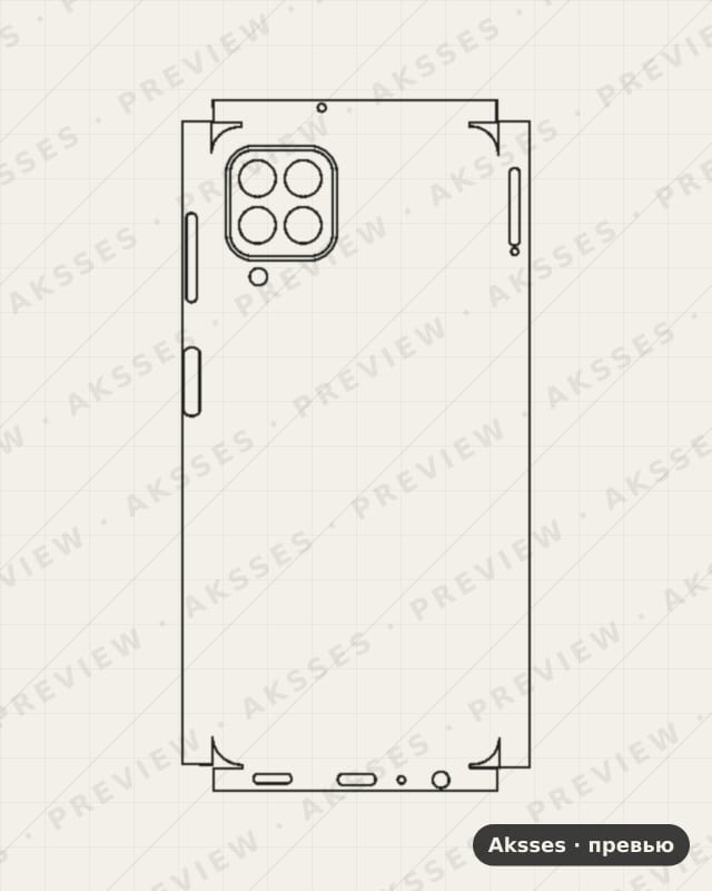 Лекало для Samsung Galaxy M32, All Inclusive