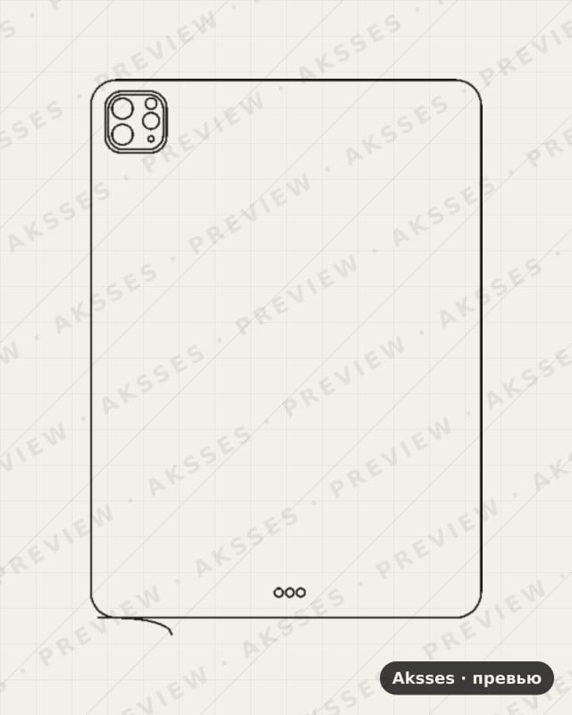 Лекало для iPad Pro 11 (2021), Back