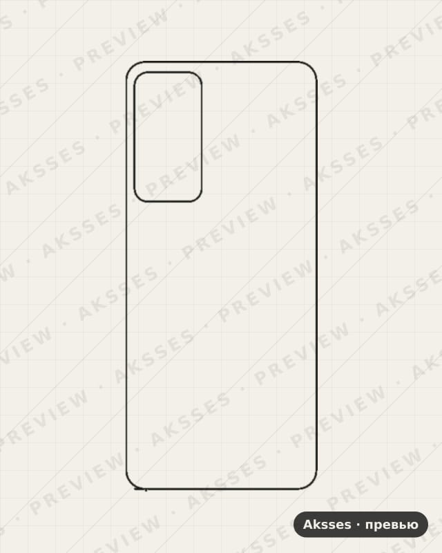 Лекало для Camon-ser. TECNO Camon 18P, Back