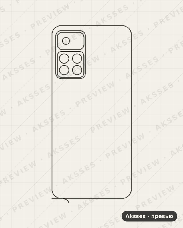 Лекало для - SERIES Note 11 Pro Plus 5G, Back