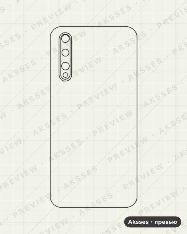 Лекало 20, 20E, 20S, 20i,200 20S для Honor 20S, Back Cover, China