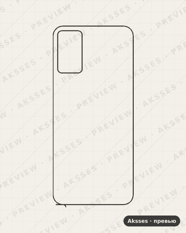 Лекало для A-ser. OPPO A55s, Back