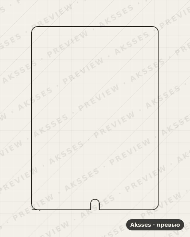 Лекало iPad 10.2 2021 для iPad 10.2 (9th Gen) (A2602) (2021), Front Full