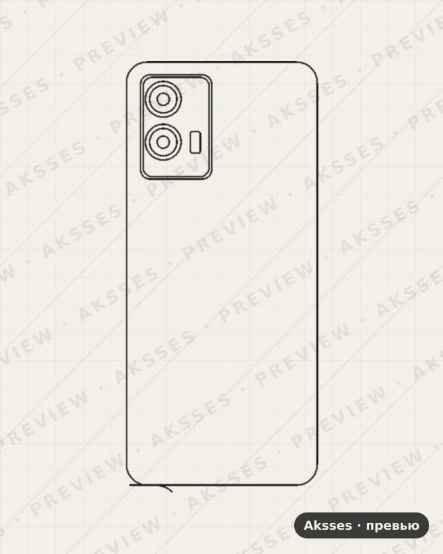 Лекало для Vivo iQOO U5, Back