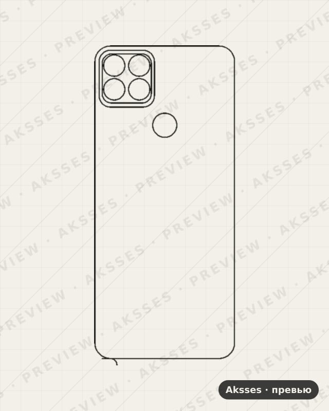 Лекало для ZHIXUAN SmartPhone NZONE S7, Back, Camera