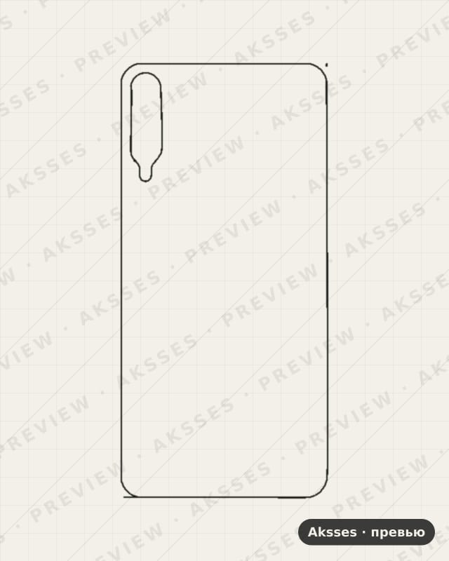 Лекало для Honor Play 3, Half Cover