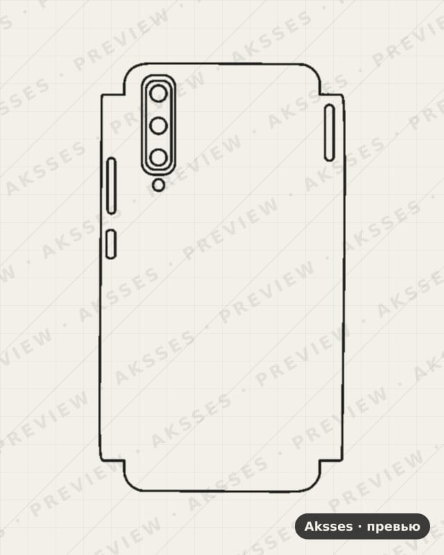 Лекало для Honor Play 3, Half Cover