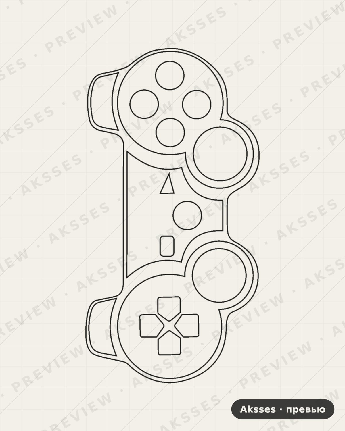 Лекало для Sony PlayStation 3, Gamepad