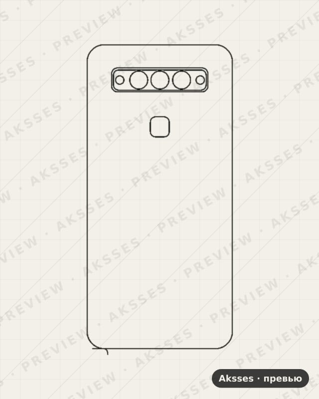 Лекало для TCL Plex (T780H), Back, T780h